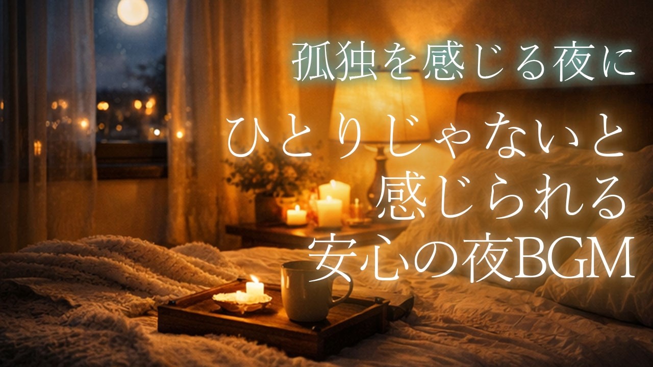 孤独を感じる夜、ひとりじゃないと感じられる、安心の夜BGM
