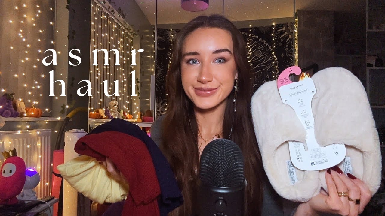 ASMR big haul 😍 fabric sounds, tapping triggers & whispers