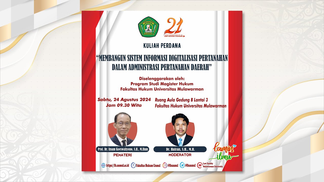 Kuliah Perdana Mahasiswa Prodi Magister Hukum 2024