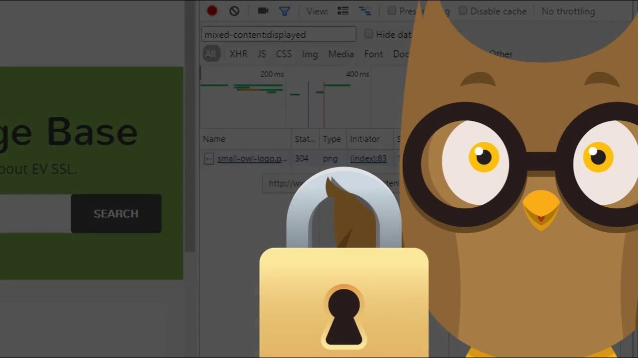 How to diagnose mixed content SSL errors with Google Chrome.