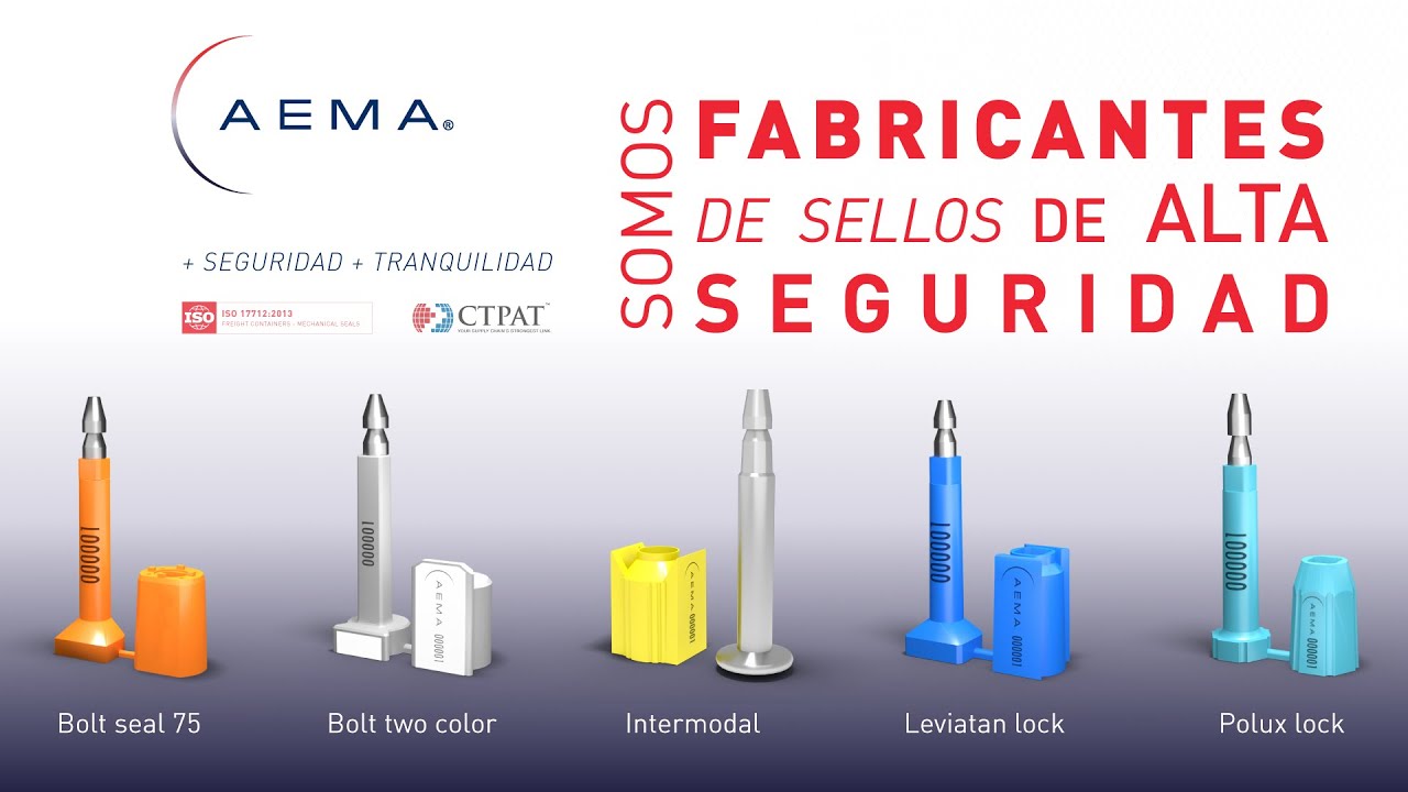 Sellos de Alta Seguridad - CERTIFICADOS | ISO 17712 | Grupo AEMA