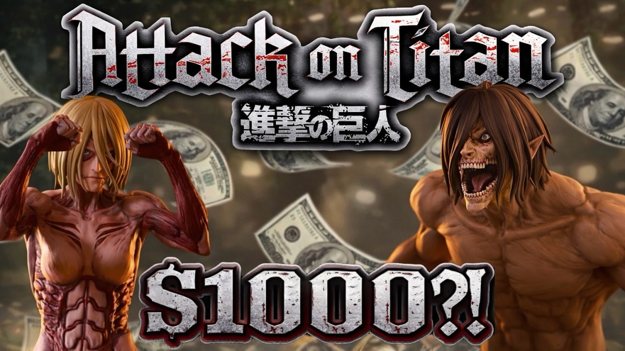 WHY these Attack on Titan statues are WORTH a 1000 DOLLARS? Attack on Titan Ichiban Kuji Review