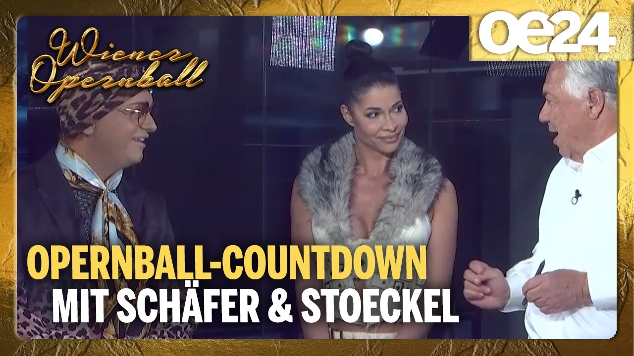 Reality-Star Micaela Schäfer & Julian F. M. Stoeckel  | Opernball Countdown mit Fellner & Grosz