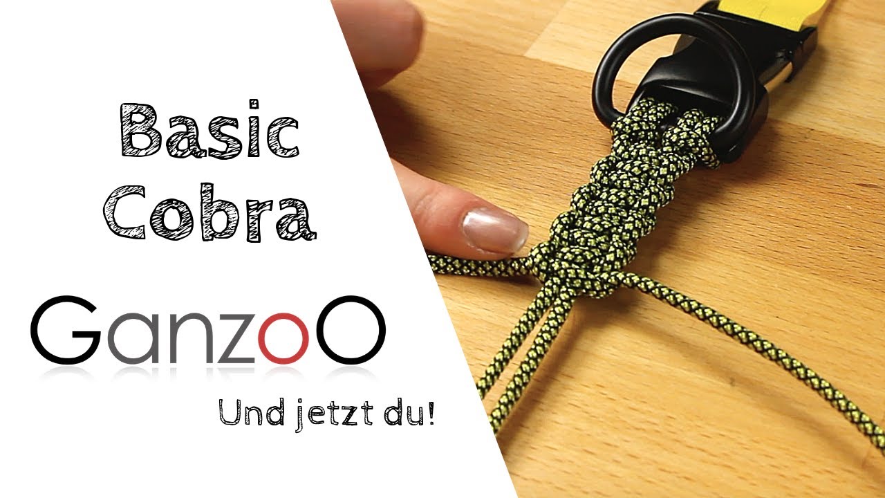 Basic Cobra Knoten - Paracord Halsband Hund