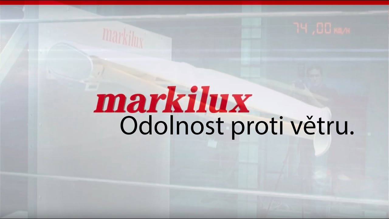 Odolnost markýz Markilux proti větru