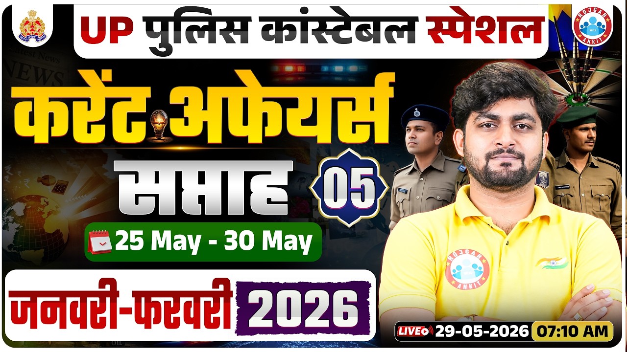 UP Police Current Affairs 2026, January February Current Affairs 2026, UP Constable GK GS Questions