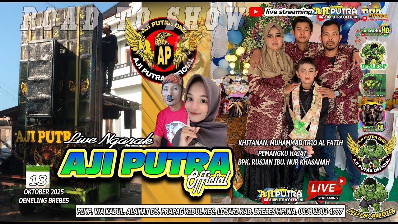 🔴LIVE BUROK DANGDUT AJI PUTRA DS DUMELING WANASARI BREBES 13 OKTOBER 2025