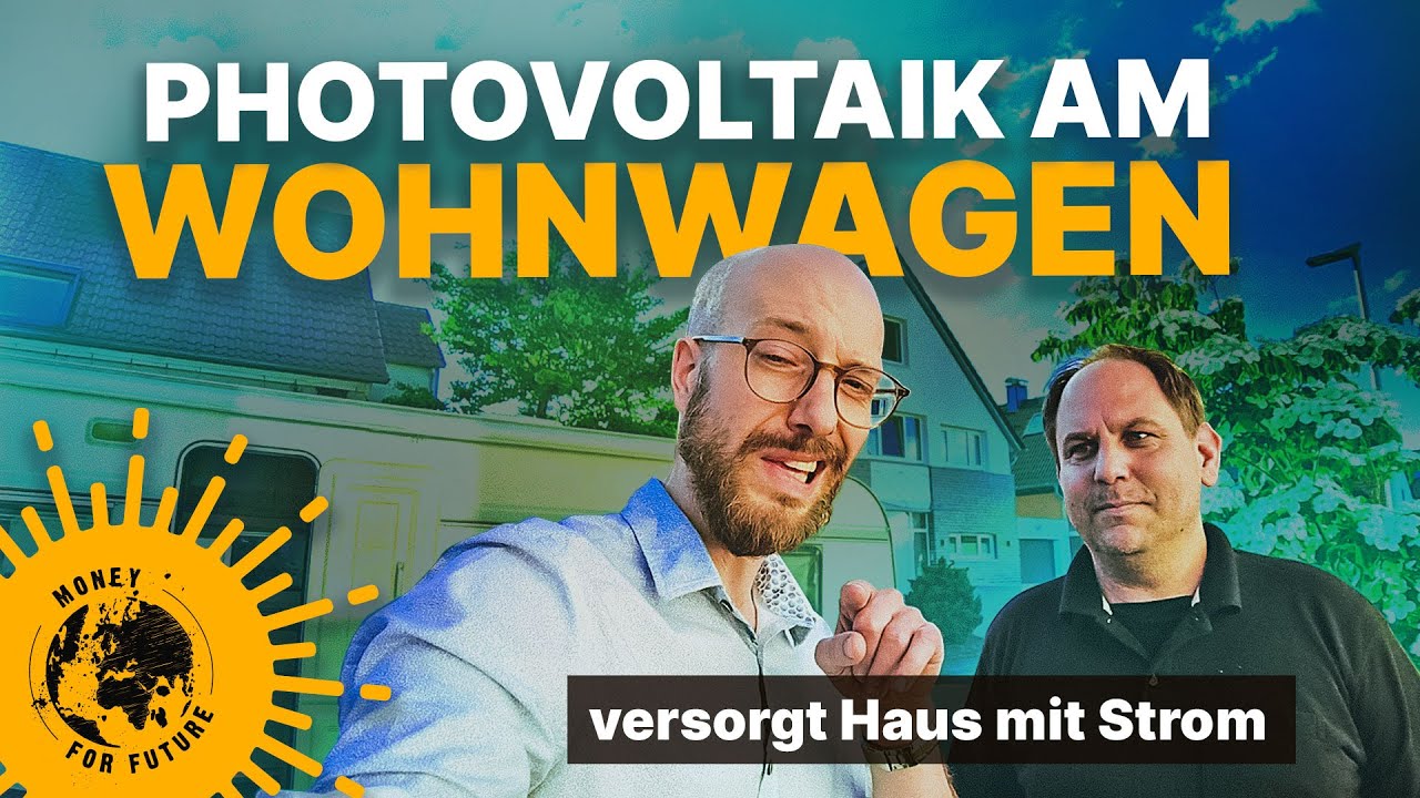 Wohnwagen Balkonkraftwerk versorgt Haus mit Solarstrom.