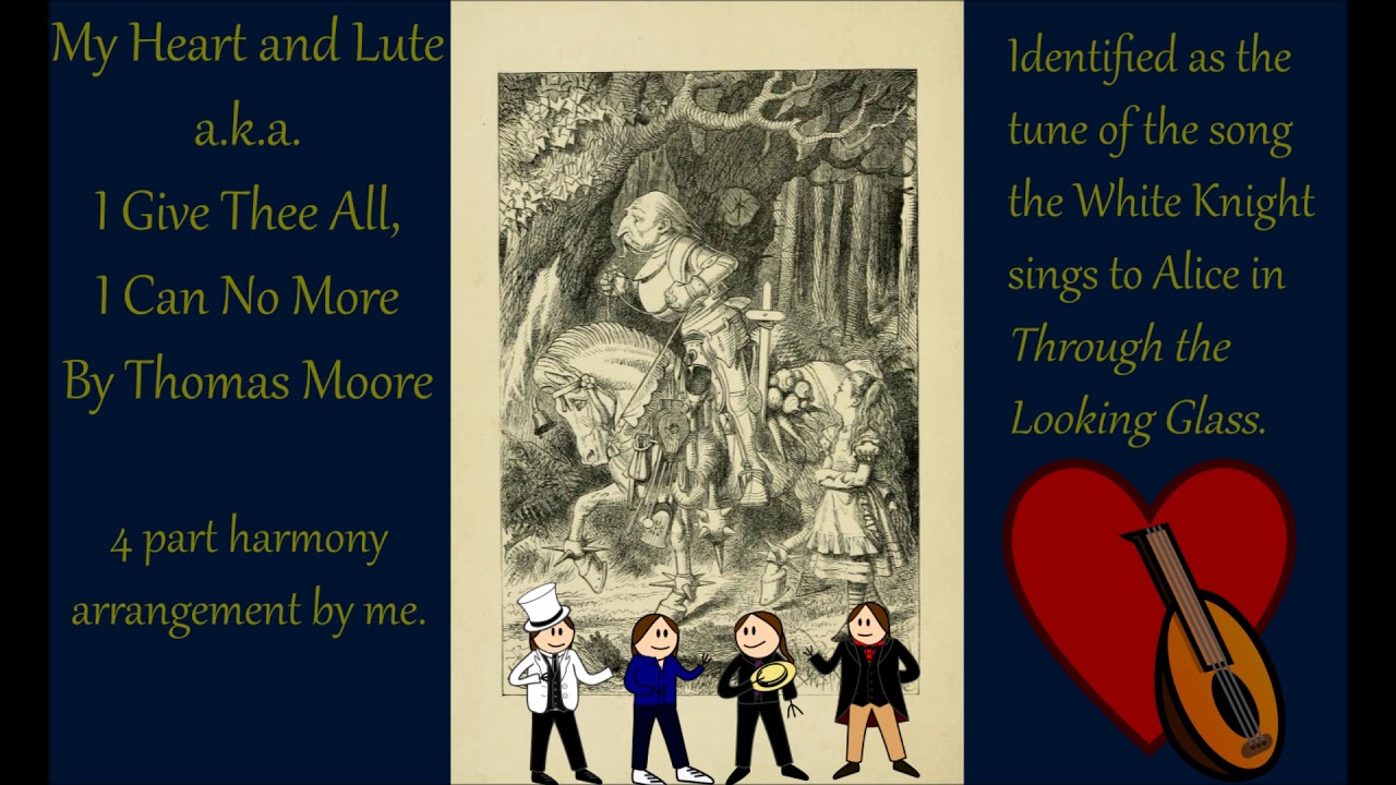 My Heart And Lute (4 part harmony)