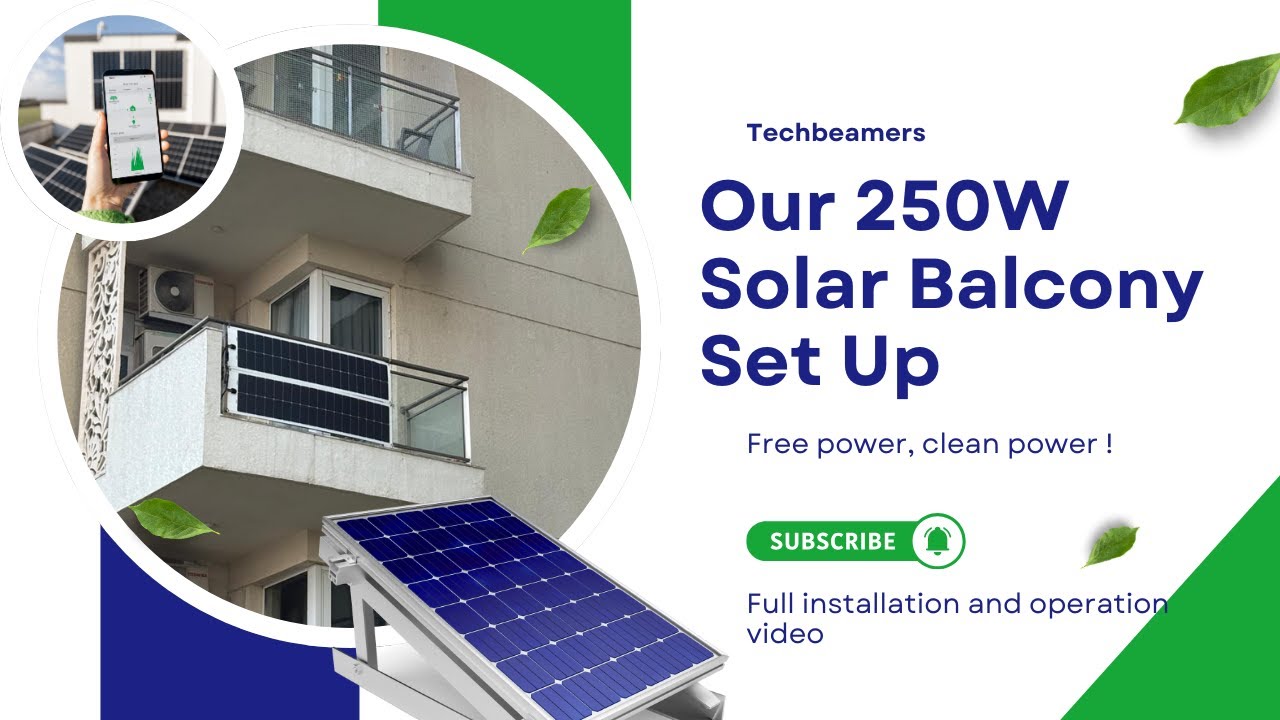 DIY Solar Balcony - We installed Micro Solar Plant in Our Flat to Charge Power Station - Free power
