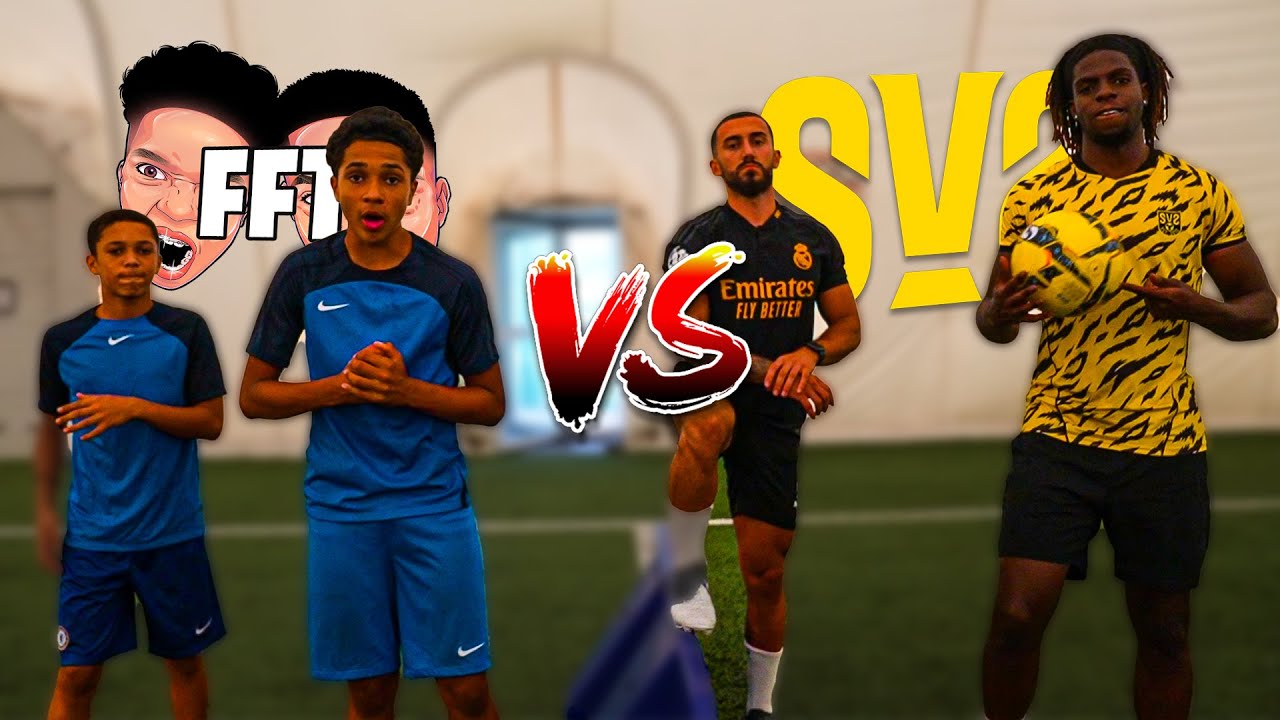 13 Year Old Footballers Vs 22 Year Old Footballers! Ft EmanSV2