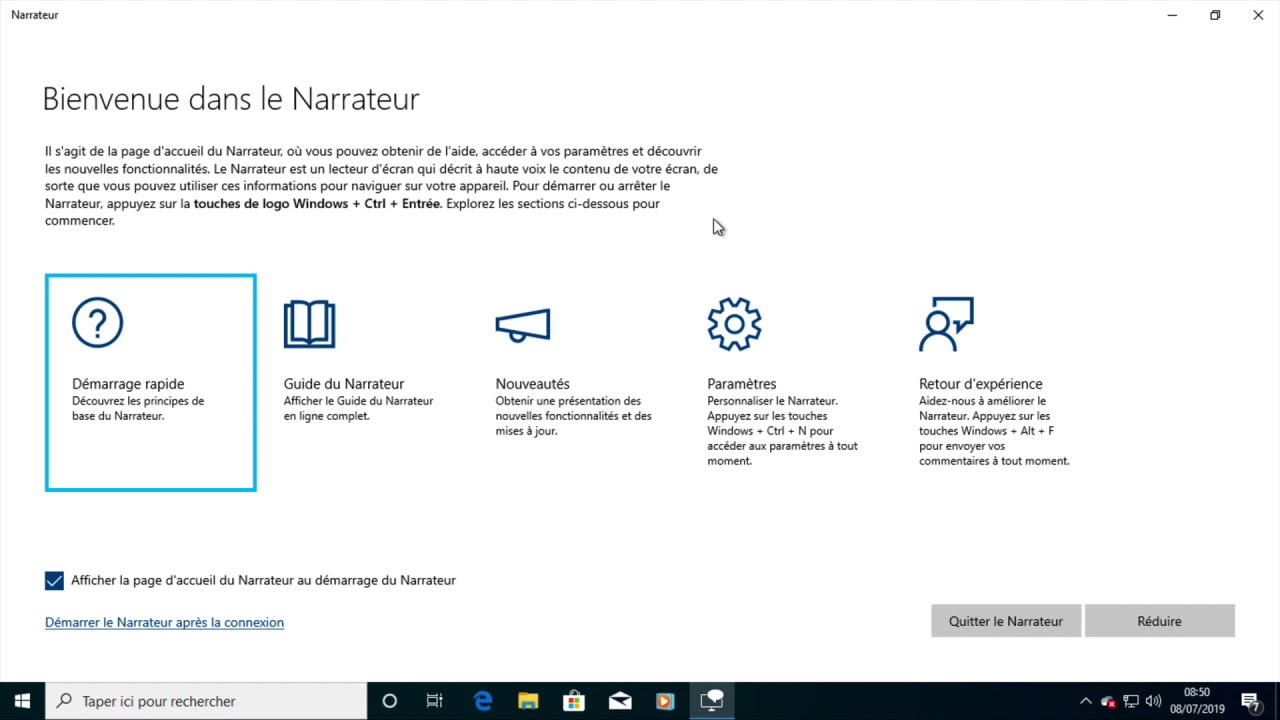 TUTO Windows 10 Toutes Les Nouveautés Accessibilité Du Narrateur Lecteur D'écran Accessible Windows!