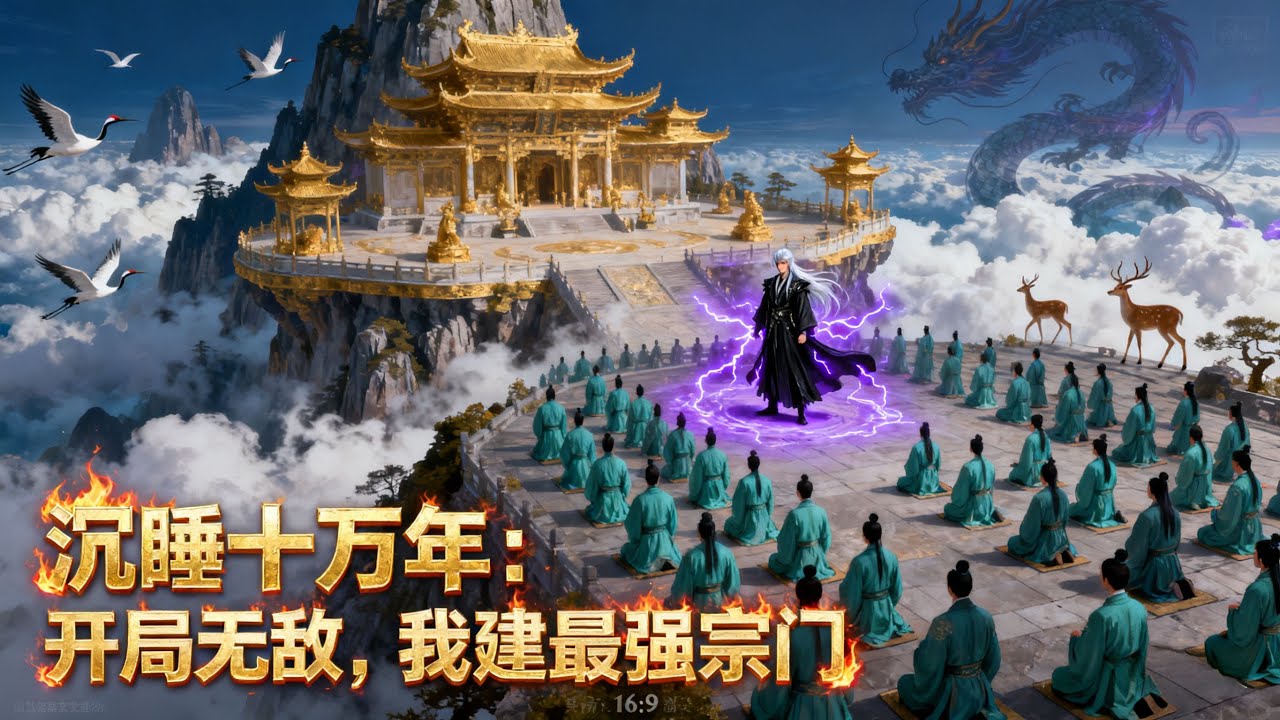 《沉睡十萬年：開局無敵，我建最強宗門》一覺醒來竟成大帝，隨手一拳轟碎萬丈高峯，系統卻讓我開宗立派，結果第一張建設卡就送極道帝兵！#爽文#漫畫解說#玄幻#無敵流#種田