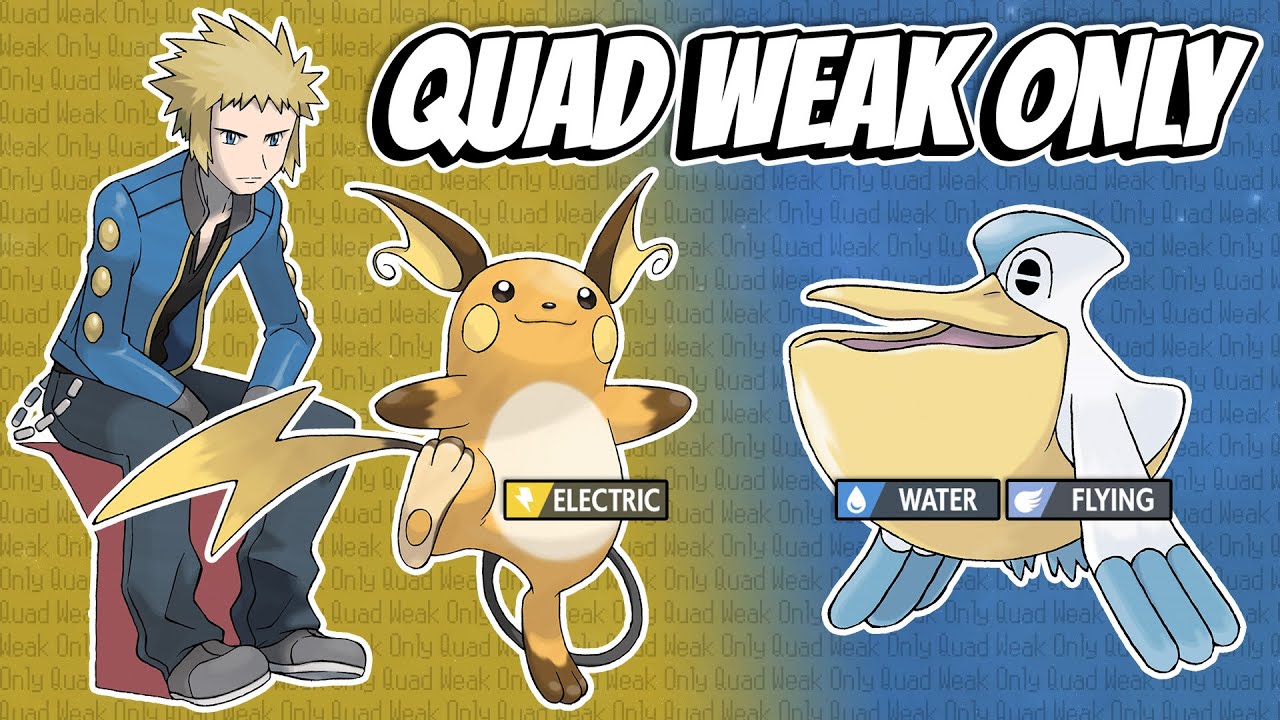 Can You Beat Pokémon Platinum Using Only Quad Weak Pokémon?