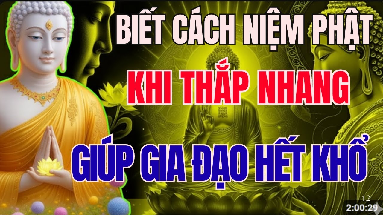 Mỗi Tối Khó Ngủ – Nghe Lời Phật Dạy Này, Biết Cách Niệm Phật Khi Thắp Nhang Gia Đạo Bình An Hết Khổ