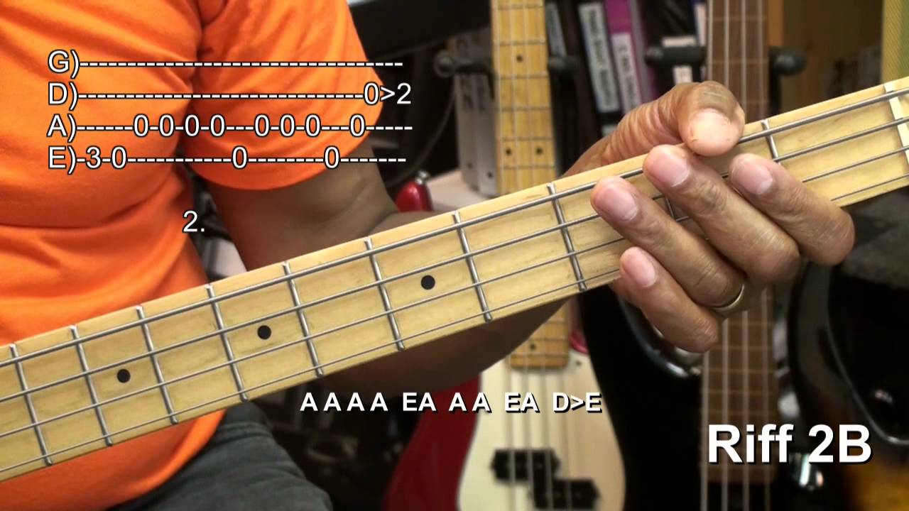 Chic Good Times Bernard Edwards Style Bass Guitar Riff TAB Lesson 2 