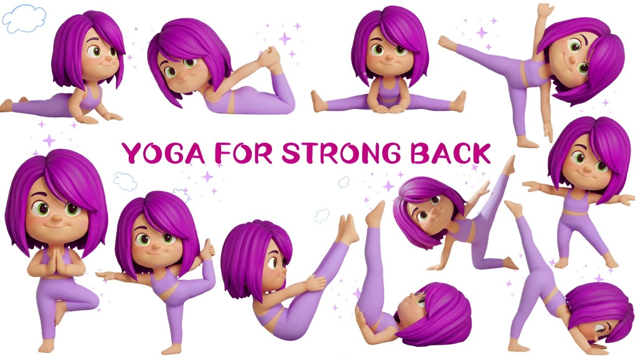 Yoga for Strong Back For Kids | Improve Strength and Posture | Yoga For Children