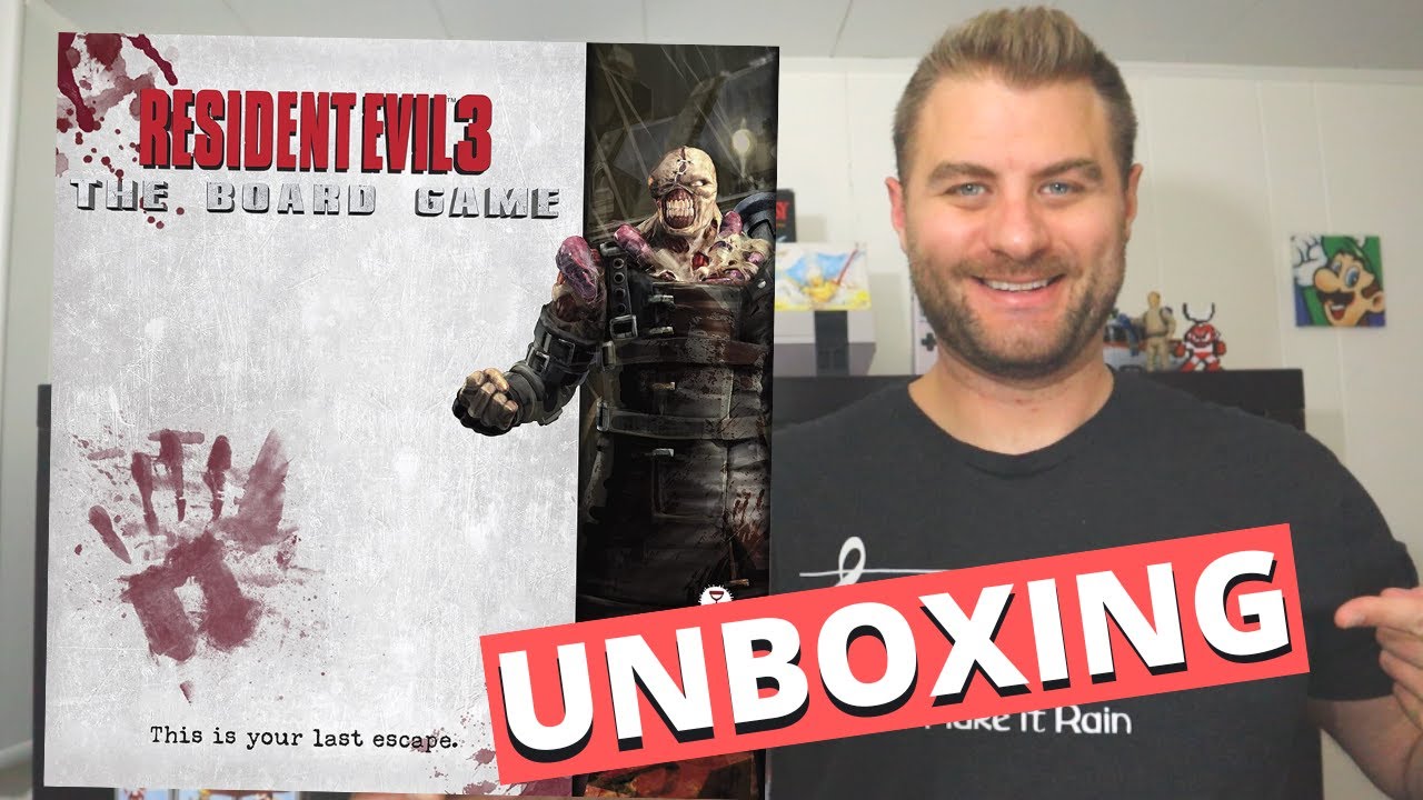 Распаковка настольной игры Resident Evil 3