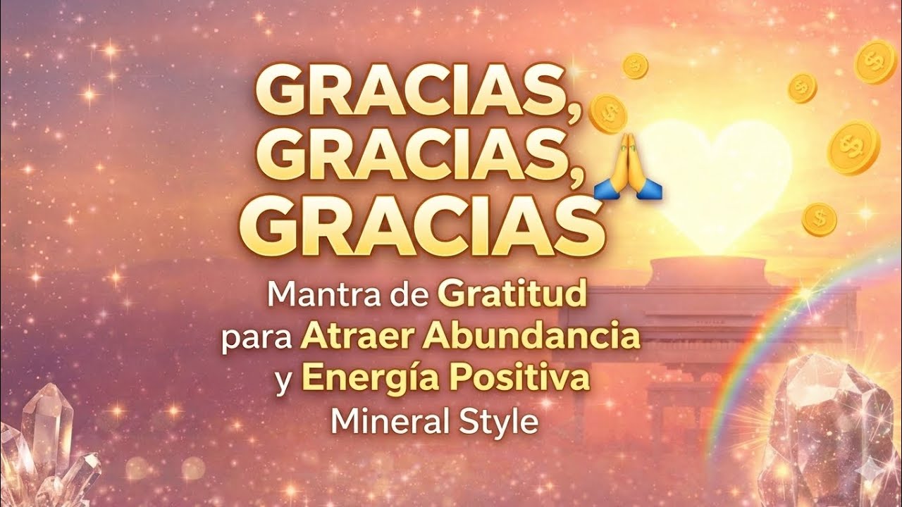 Mantra de Gratitud: GRACIAS, GRACIAS, GRACIAS ✨ Música para Atraer Abundancia y Bendiciones