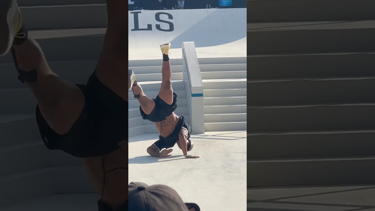 Cordano Russell knows how to slam! @SLS Santa Monica Takeover @Cordano04 #slam #sls #skateboard