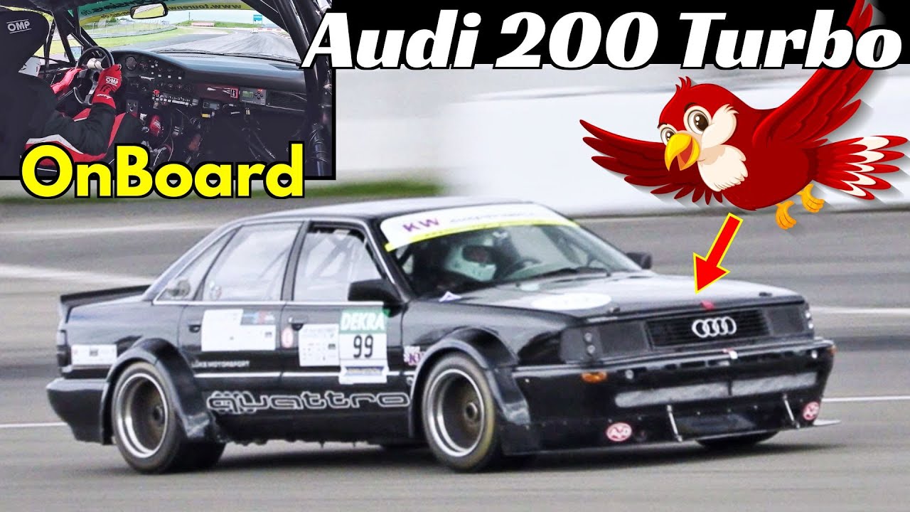 500+ HP Audi 200 Quattro 😍 Lovely 5-Cylinder Engine & Turbo Chirping Sound! - Thomas  Wandel Onboard