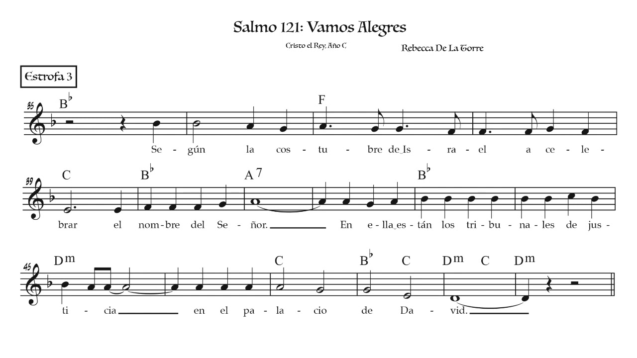 Salmo 121: Vamos Alegres [1er Adviento A]
