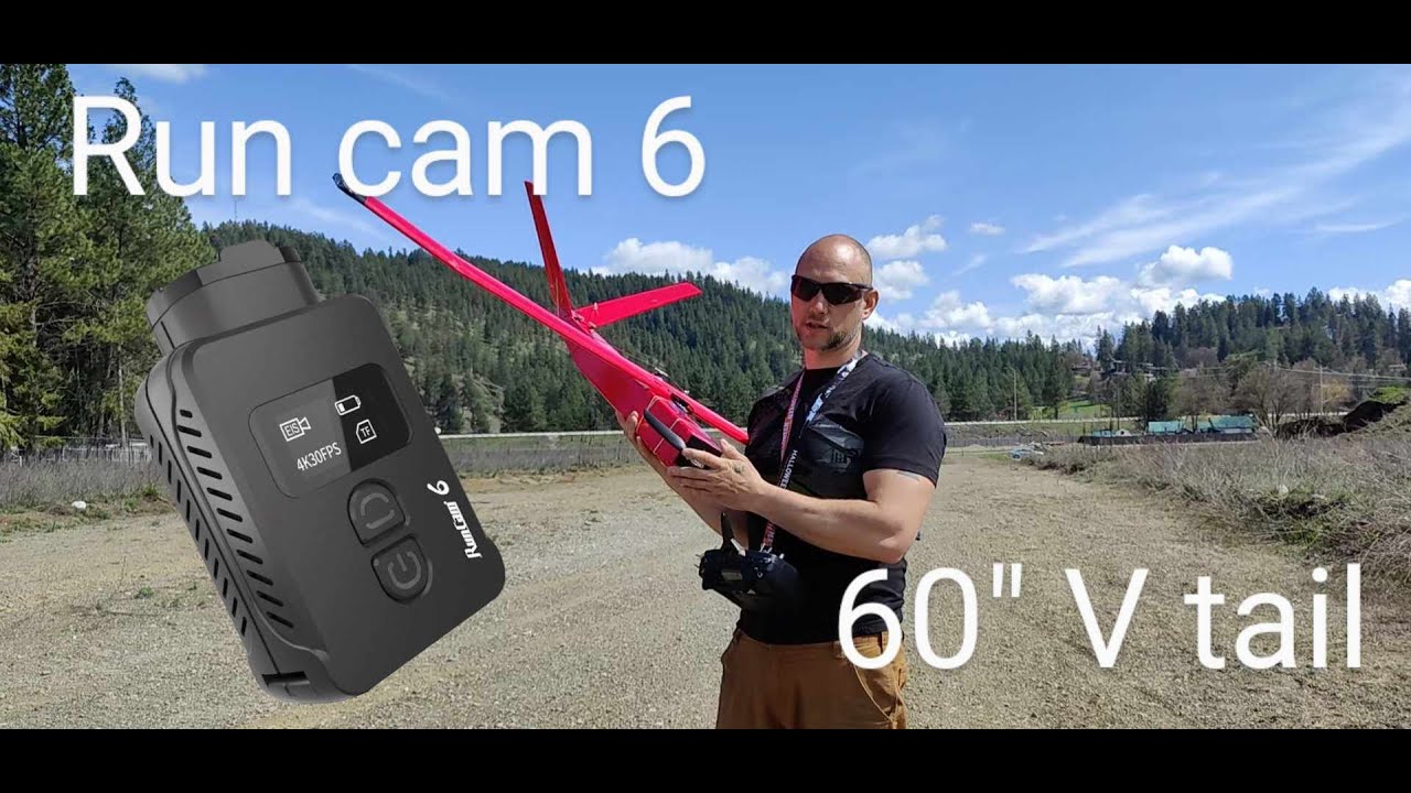 60" V tail with run cam 6. 1080p raw video. 
