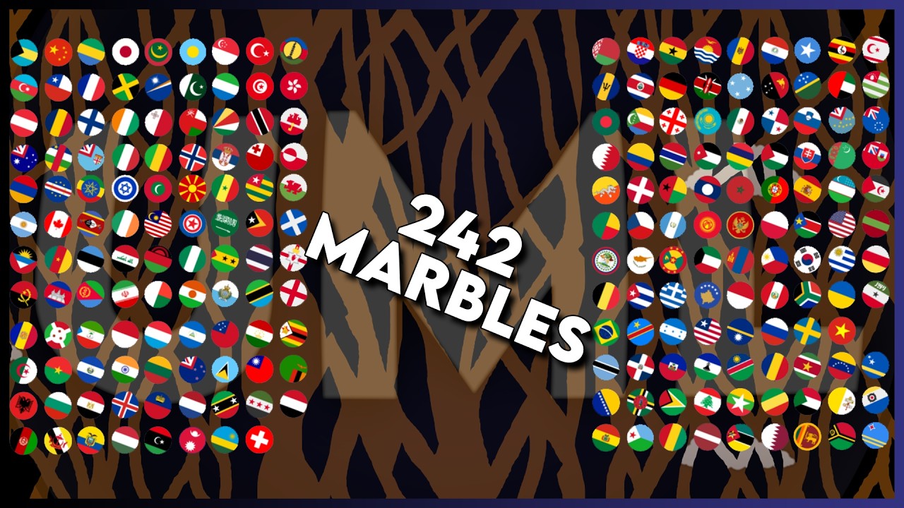 Digging Down Marble Race - Ultimate Marble League - Race 5