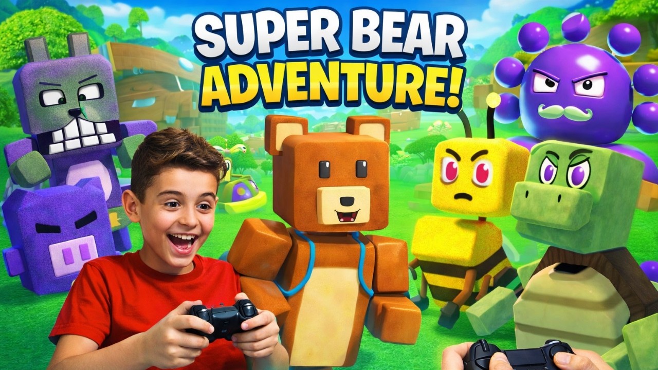 🐻Maytap oyunda  İki Kuzen, Tek Macera! Super Bear Adventure’da Efsane Bölüm!  @Oyun Delisi TV