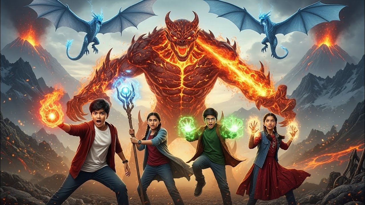 4 बच्चे फँस गए राक्षसों की दुनिया में 😱