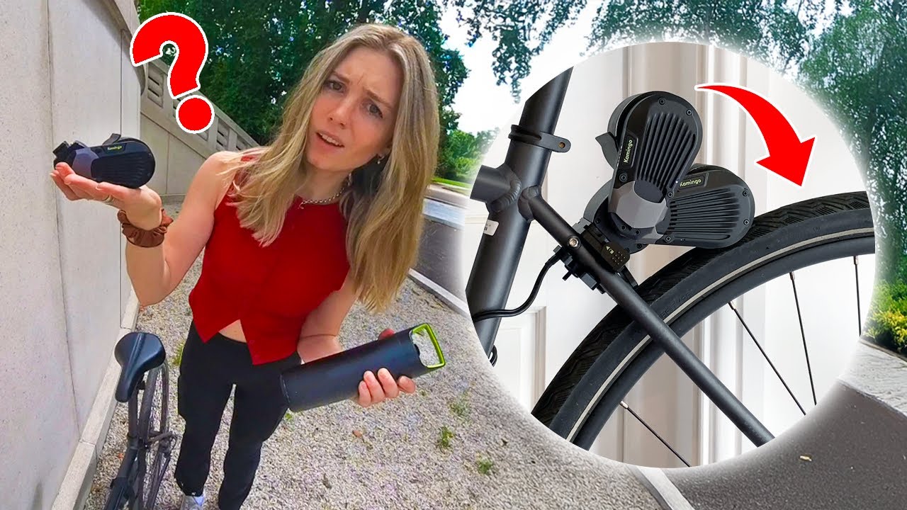 Does this TINY 2.3kg electric bike conversion kit ACTUALLY work?! | Kamingo review