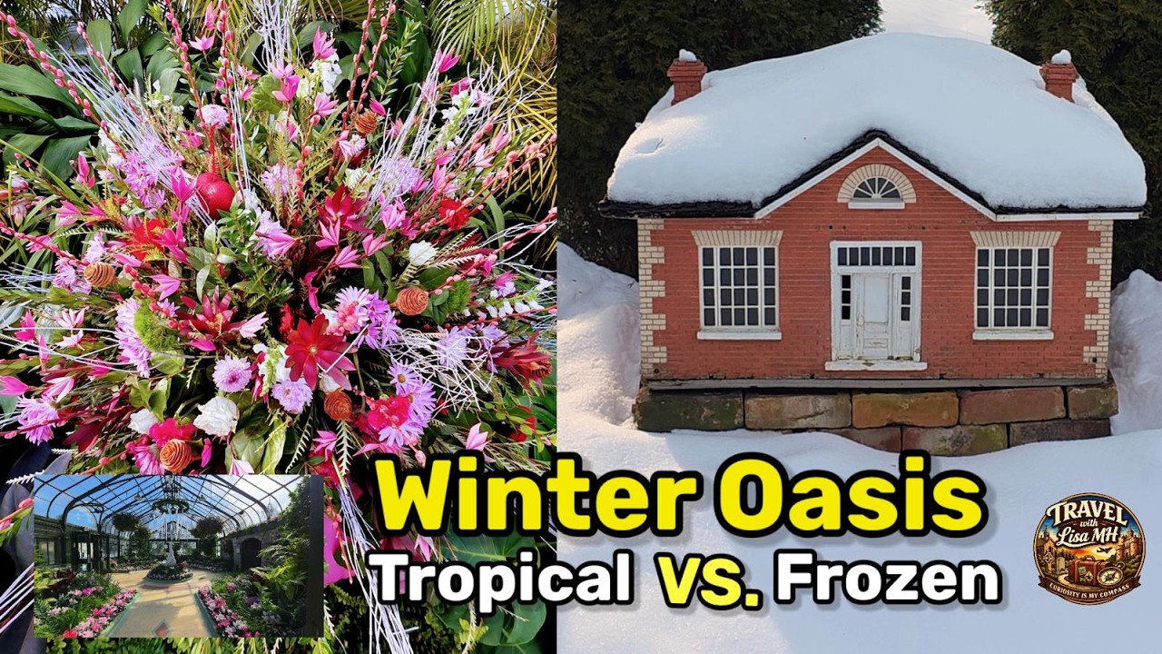 Niagara Falls Floral Showhouse: Cyclamen Display & Snowy Garden Walk