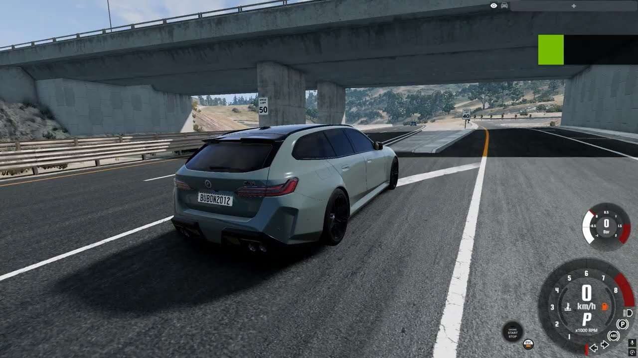 BMW M5 TOURING with a Steering Wheel | BeamNG.drive