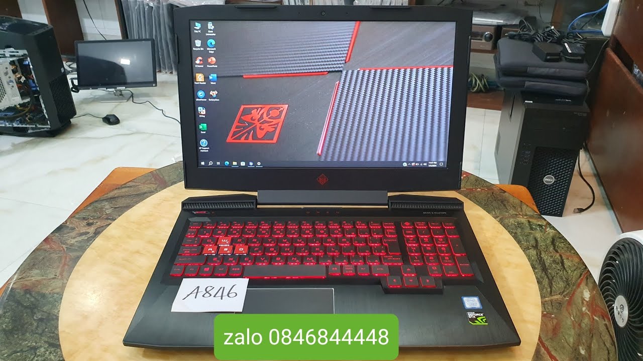 Đã bán. HP Omen gaming card rời 6G (GTX1060),  i7, 7700HQ, ram 32, ssd 512, hdd 1T, 15.6Fhd. #laptop
