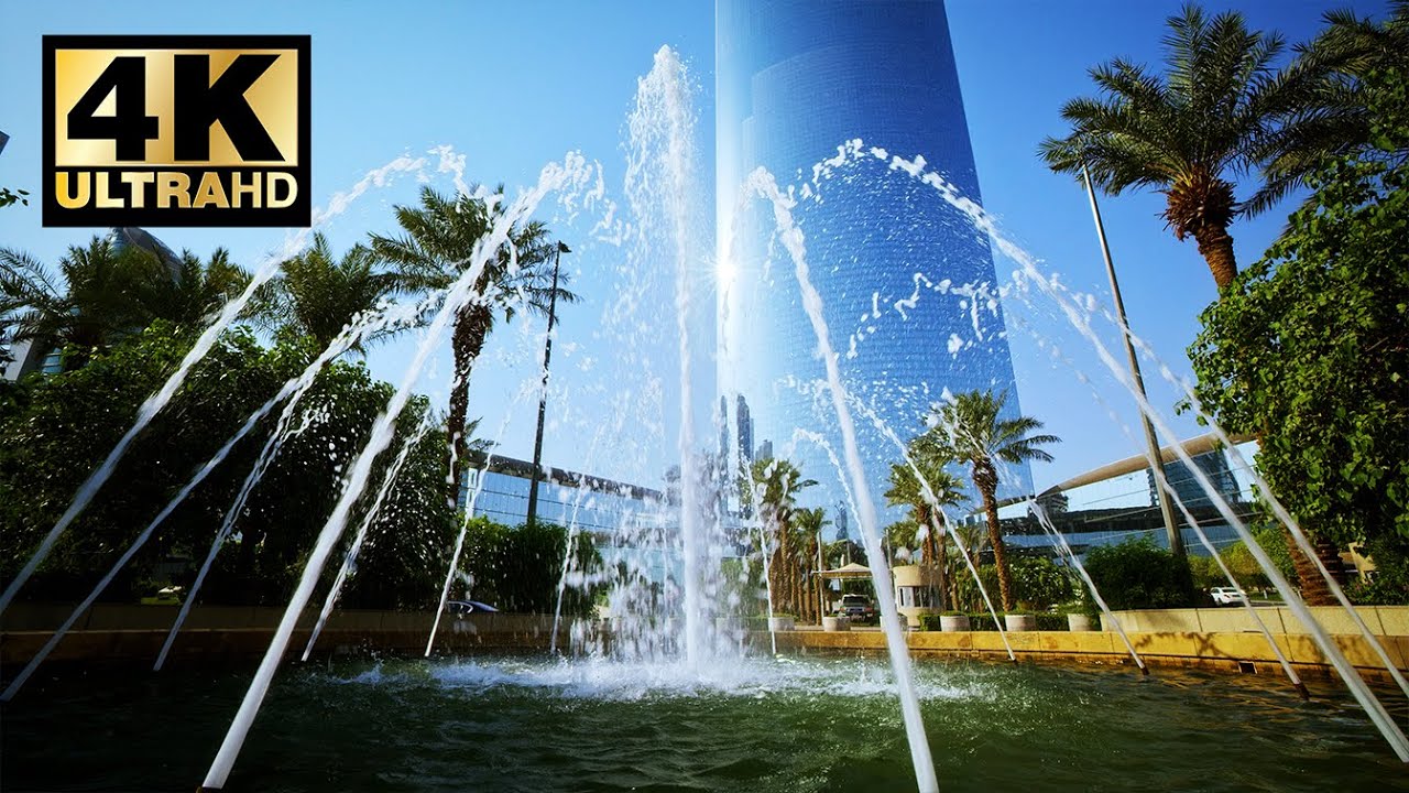 10 HOURS of Relaxing Fountain Sounds | 4K