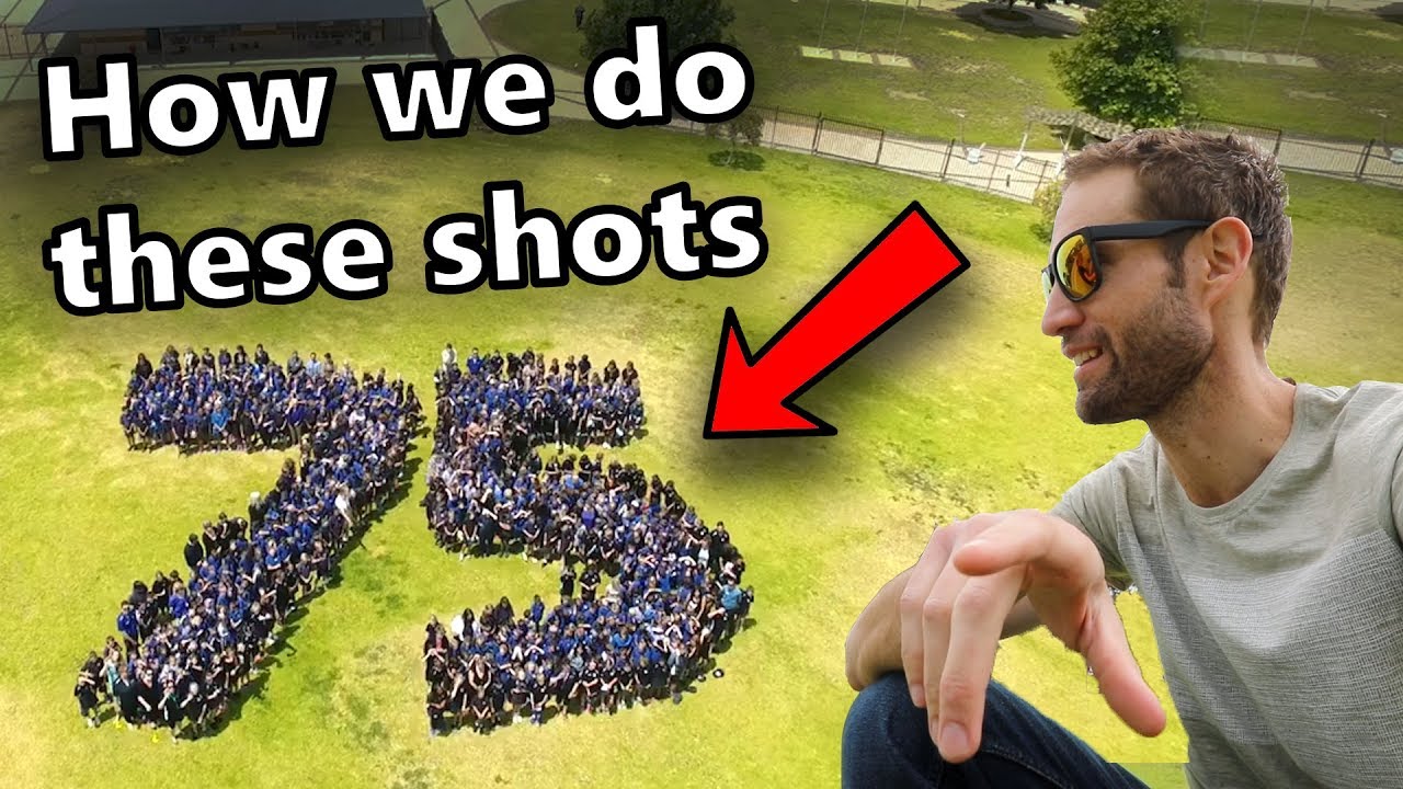 How to shoot drone group photos