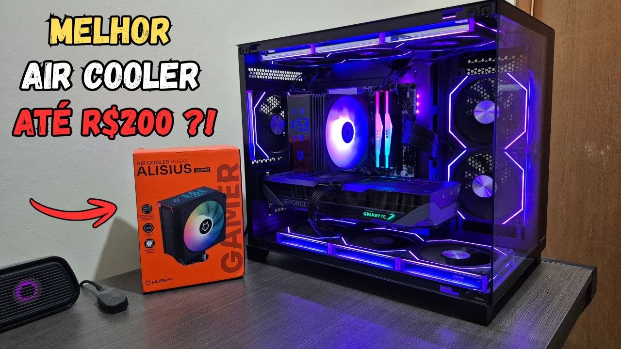 AIR COOLER HUSKY ALISIUS 500 - UNBOXING, INSTALAÇÃO E TESTES