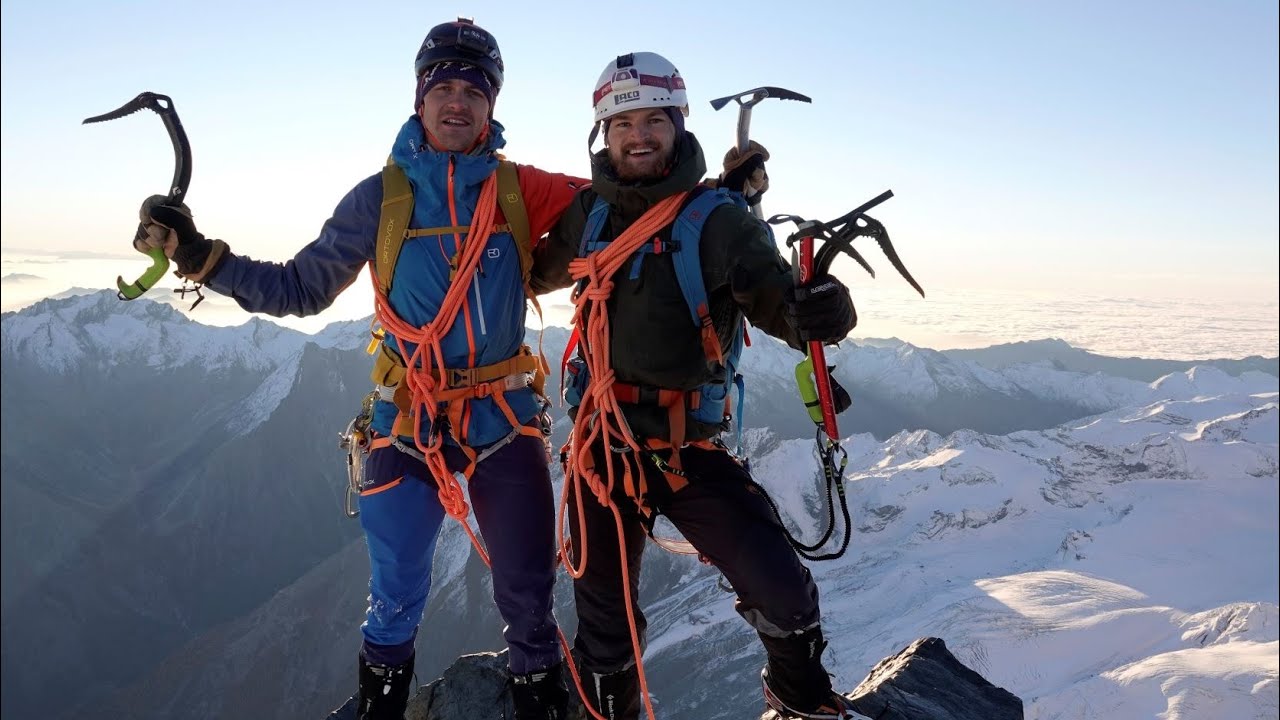 Lenzspitze 4294m Nordwand/ Traverse Nadelhorn 4327m