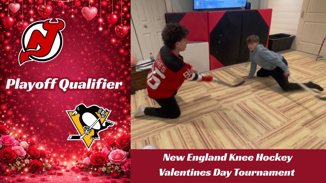 Devils vs Penguins | NEKHL Knee Hockey | Valentines Day Tournament Playoff Qualifier