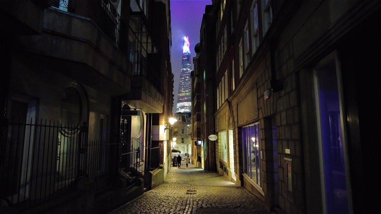 [4K] Walking London Backstreets at Night