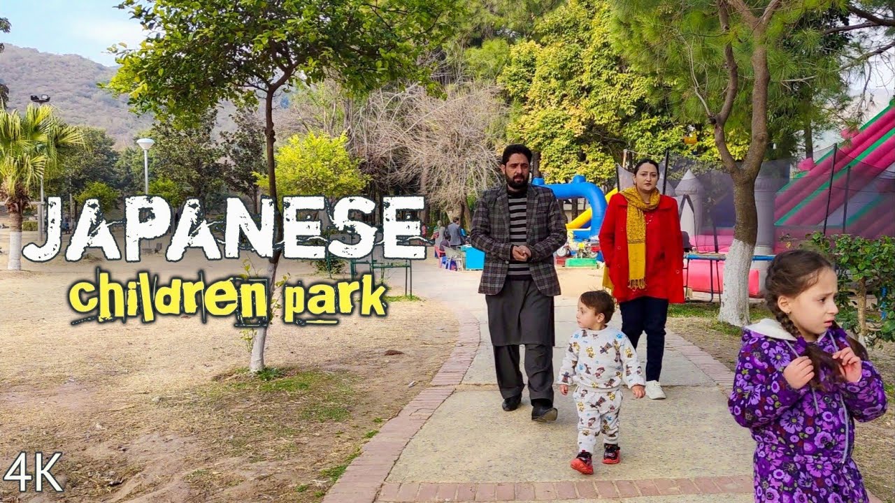 🇵🇰 Islamabad Pakistan walking in Japanese children Park 2023 (4K)