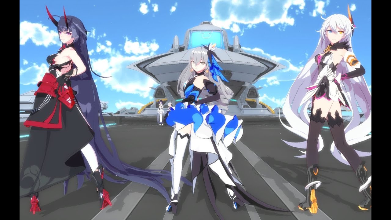 【Honkai Impact 3 MMD/4K/60FPS】Bronya Zaychik & Raiden Mei & Kiana Kaslana【Glass Bead】