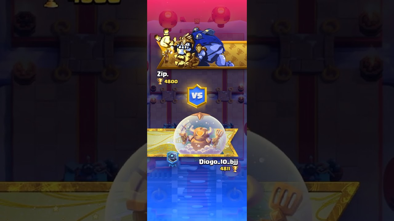 Jogando clash royale