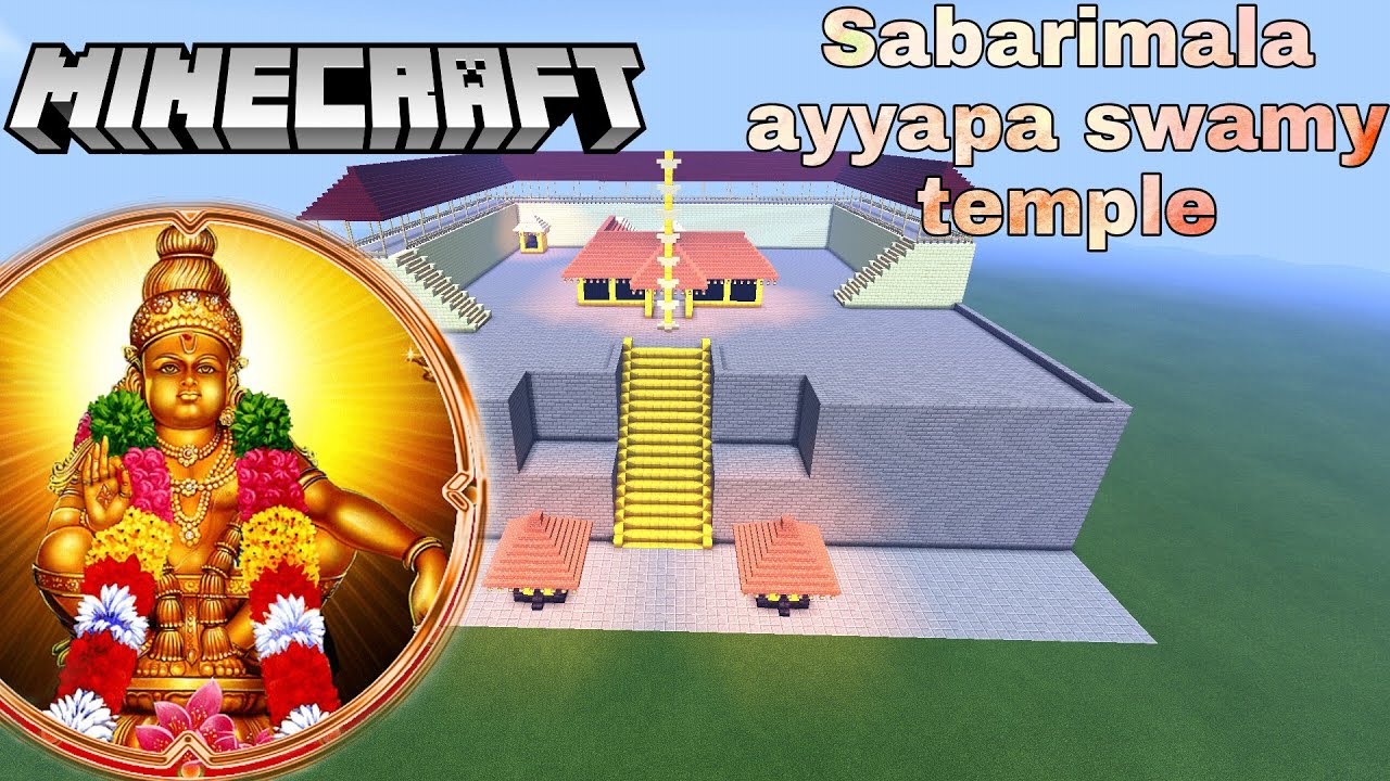 Sabarimala Ayyapa Swamy temple in Minecraft