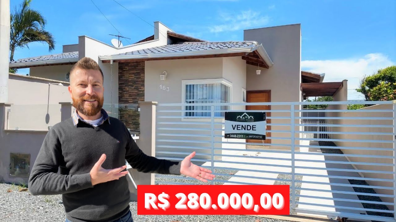 [VENDIDA] Casa Nova | 3 Dormitórios Sendo Uma Suíte e um Quintal Amplo a venda em Bal. Barra do Sul