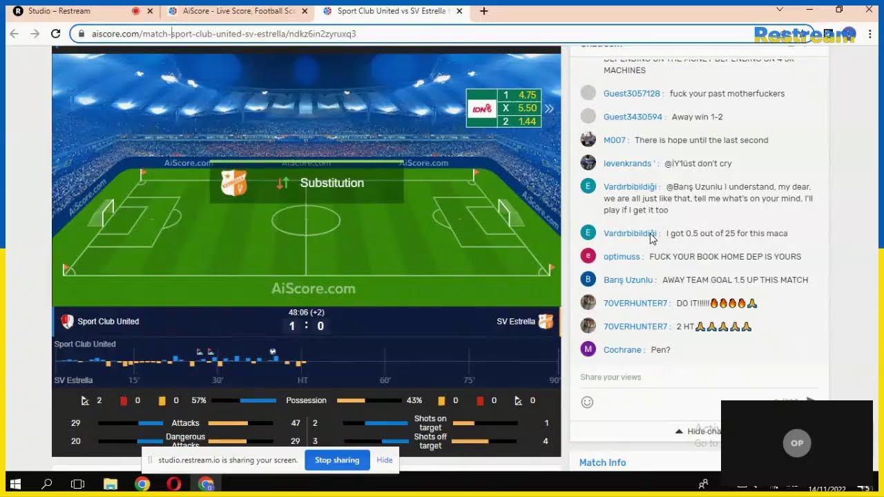 sport-club-united VS sv-estrella LIVE