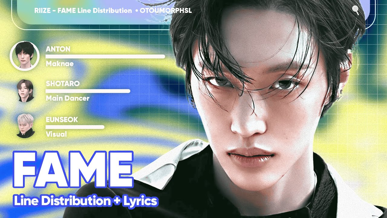RIIZE • FAME // Line Distribution With Lyrics Color Coded by 