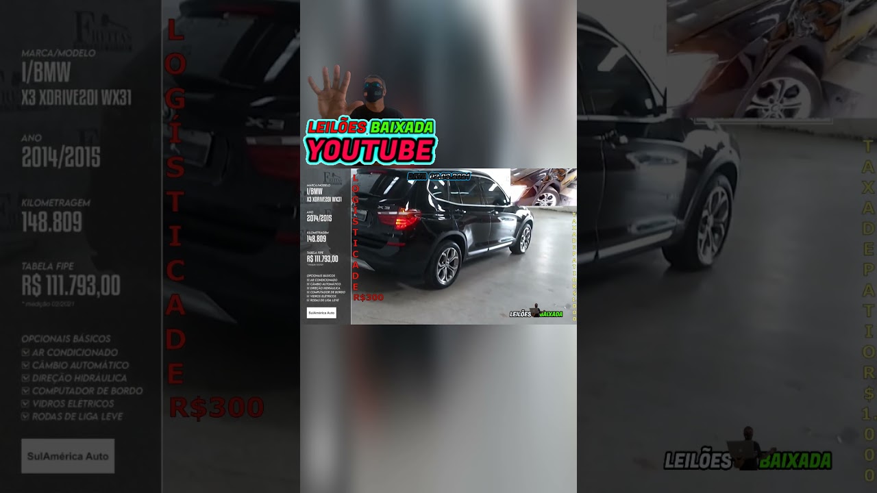BMW X3 #leiloesbaixada #leilaodecarros #carrosbaratos #bmw #x3