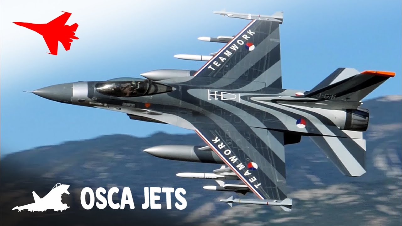 Skymaster 1/6th F-16 Flying Low And Aggressive! ✈️ RC Jet Airshow [4K]