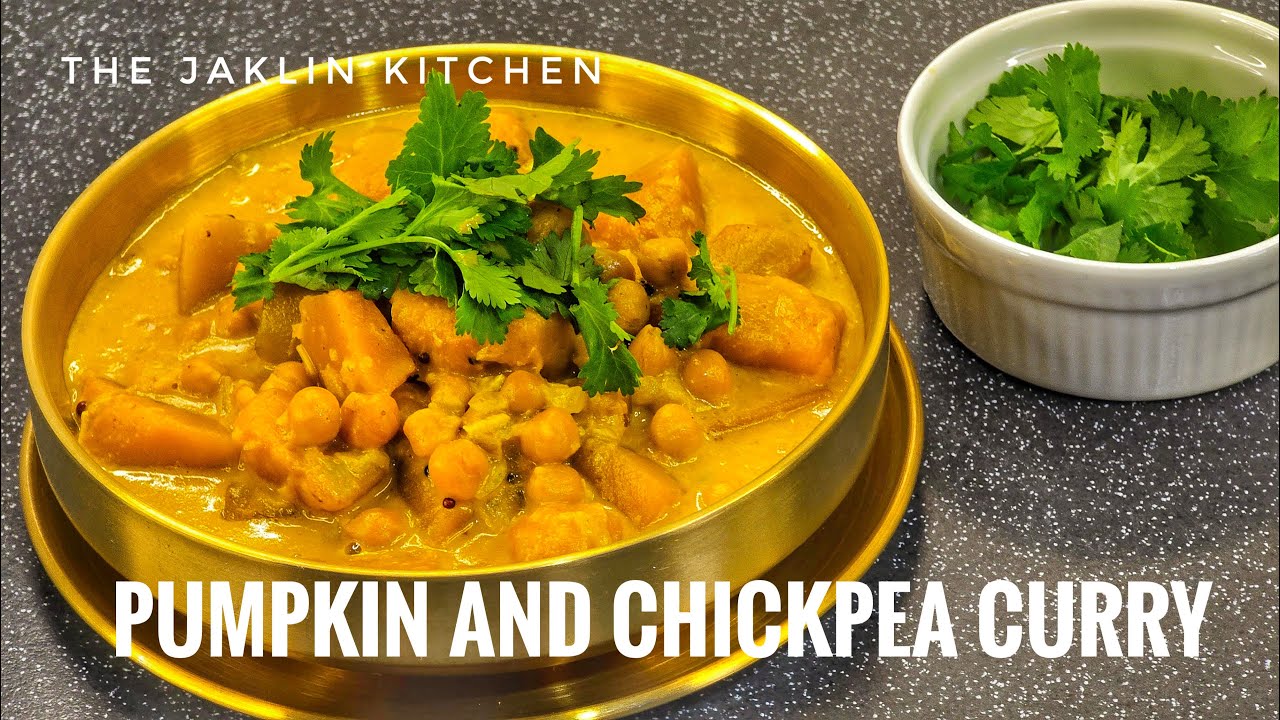 Простое карри из тыквы и нута — быстрое, сливочное и ароматное